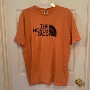 North Face Orange Logo Tee